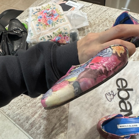 Manolo blahnik x opening ceremony floral flats. Sz 36.5. - Picture 7 of 7